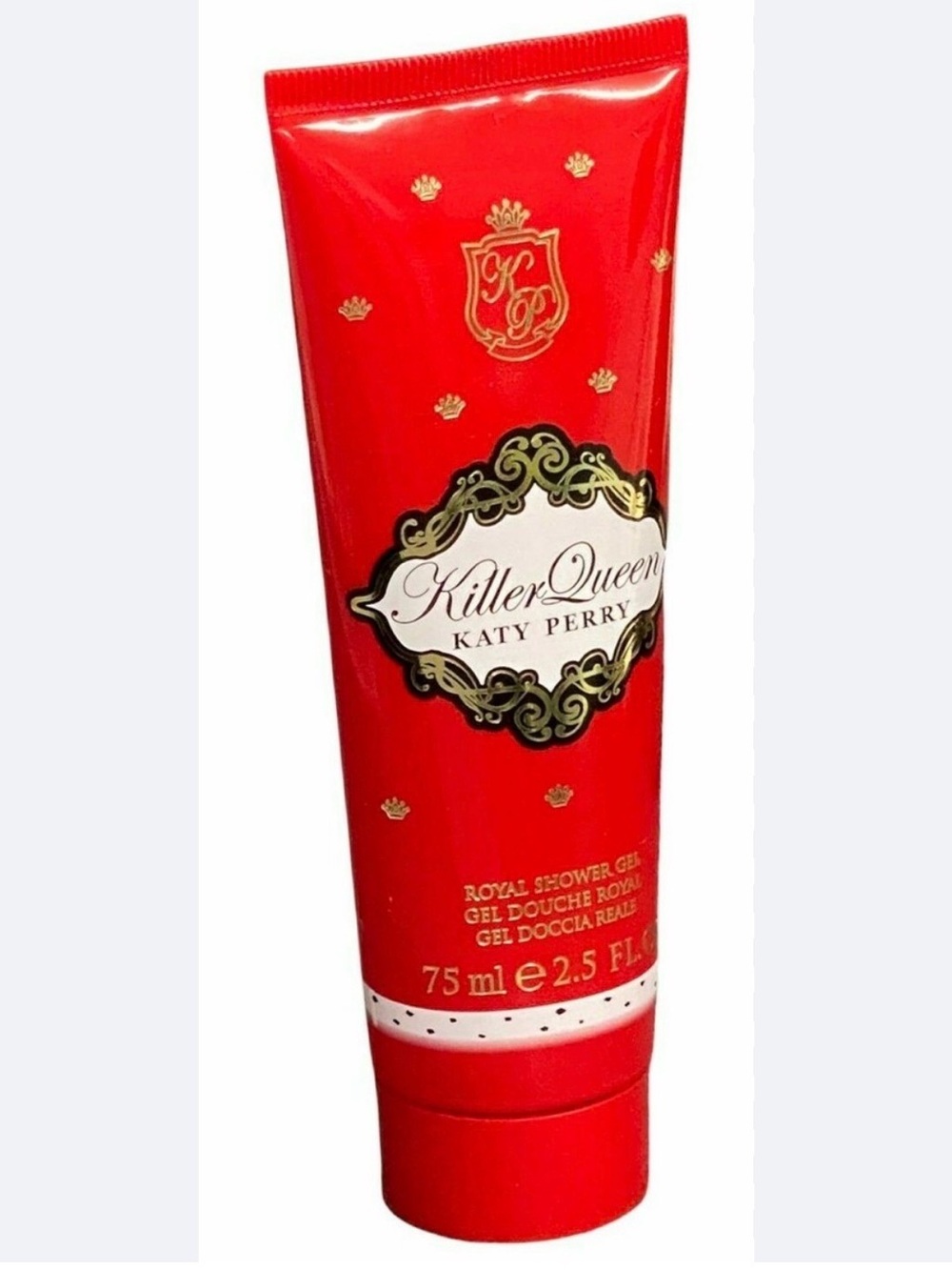 Katy Perry Collections Killer Queen Shower Gel in Red with Gold Accents